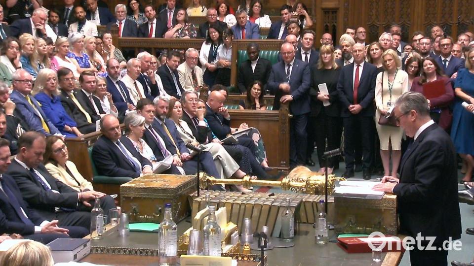 Starmer erlebte seine letzte Fragestunde im britischen Parlament. Bild: House Of Commons/Uk Parliament/PA Wire/dpa