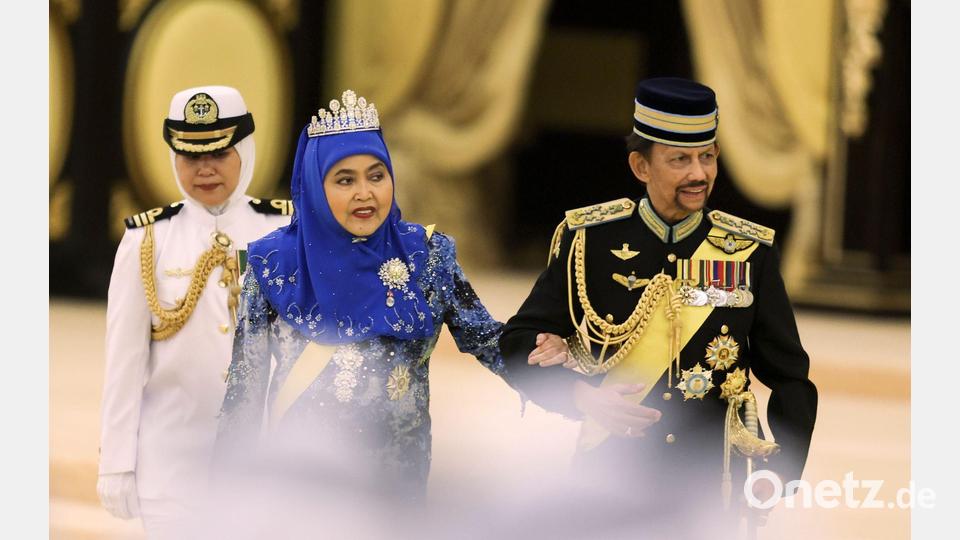 Der Sultan verfügt über geradezu märchenhaften Reichtum. (Archivbild) Bild: Hasnoor Hussain/Reuters Pool/AP/dpa