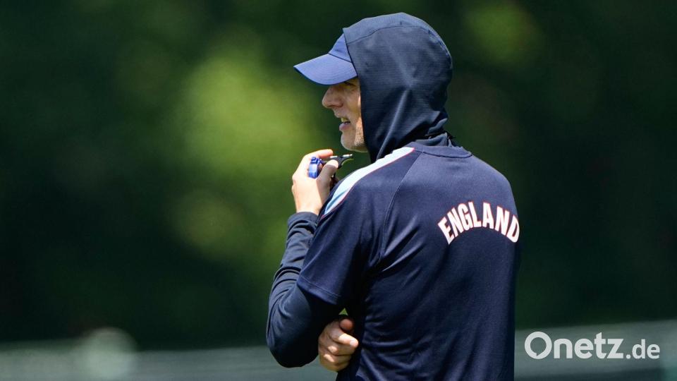 Thomas Tuchel bei der Vorbereitung auf Argentinien. Bild: Charlie Riedel/AP/dpa