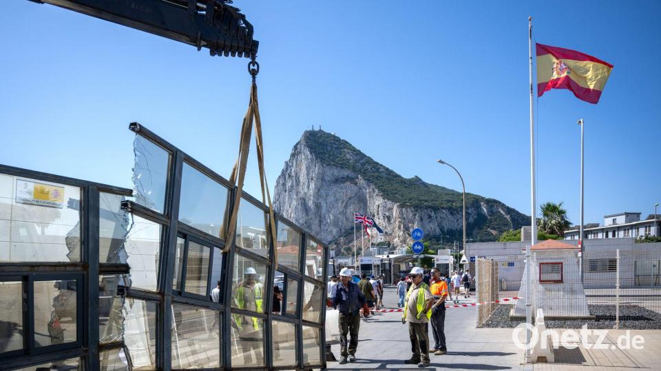 Die Grenzbarriere wurde 1908 errichtet. Bild: Marcos Moreno/AP/dpa