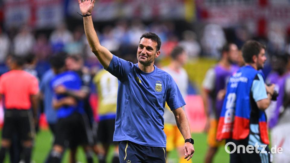 Trainer Lionel Scaloni will nun Spanien schlagen. Bild: Tom Weller/dpa