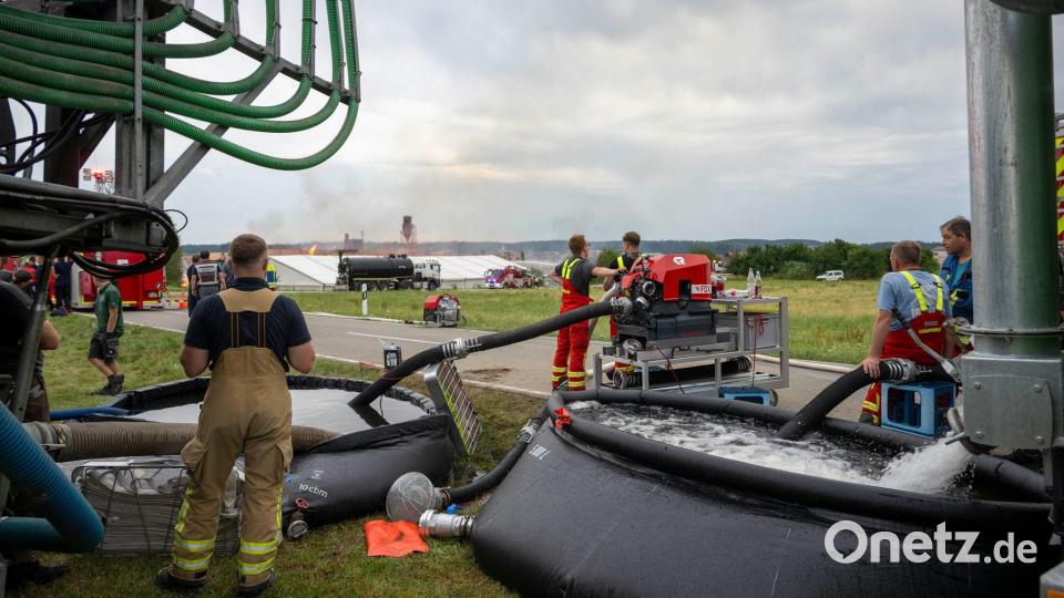Viele Kräfte waren im Einsatz. Bild: Stefan Puchner/dpa