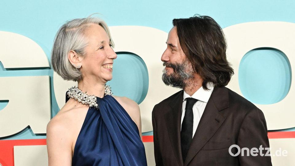 Die Künstlerin Alexandra Grant ist mit dem Hollywood-Star Keanu Reeves liiert und arbeitet auch künsterlisch mit ihm zusammen. (Archivbild) Bild: Evan Agostini/Invision/AP/dpa
