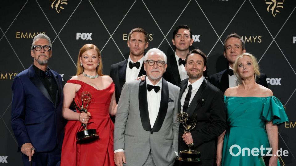 Die Serie „Succession“ räumte viele Preise ab, darunter Emmys und Golden Globes. (Archivbild) Bild: Ashley Landis/AP