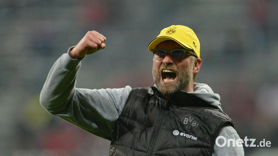 Klopp-Jubel als BVB-Coach in der Münchner Arena. Archivbild: picture alliance / dpa