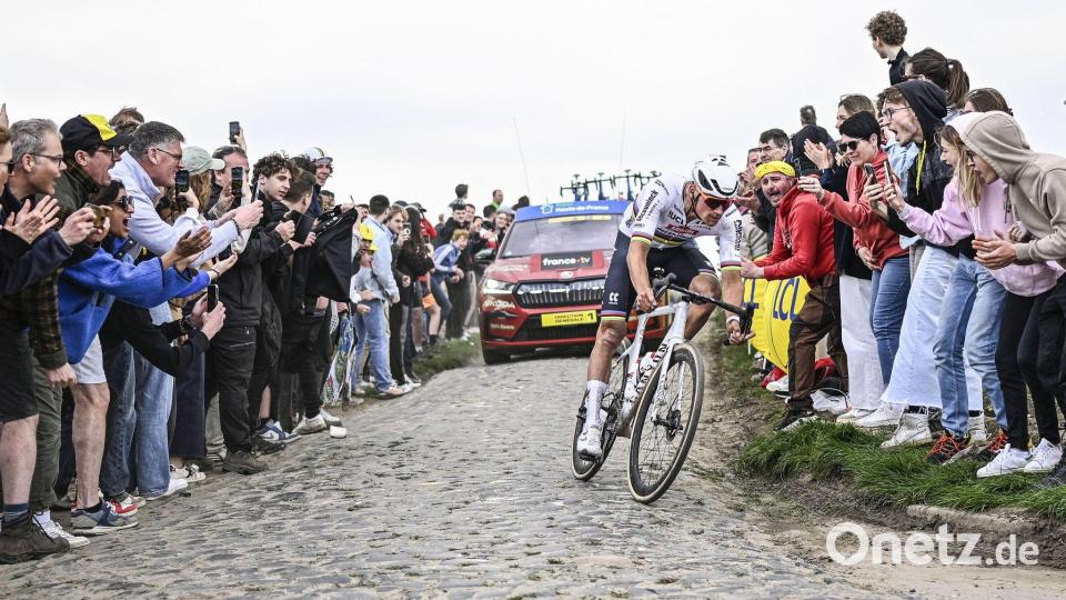 Bei Mathieu van der Poel sind nicht alle Fans freundlich gestimmt. Bild: Jasper Jacobs/Belga/dpa