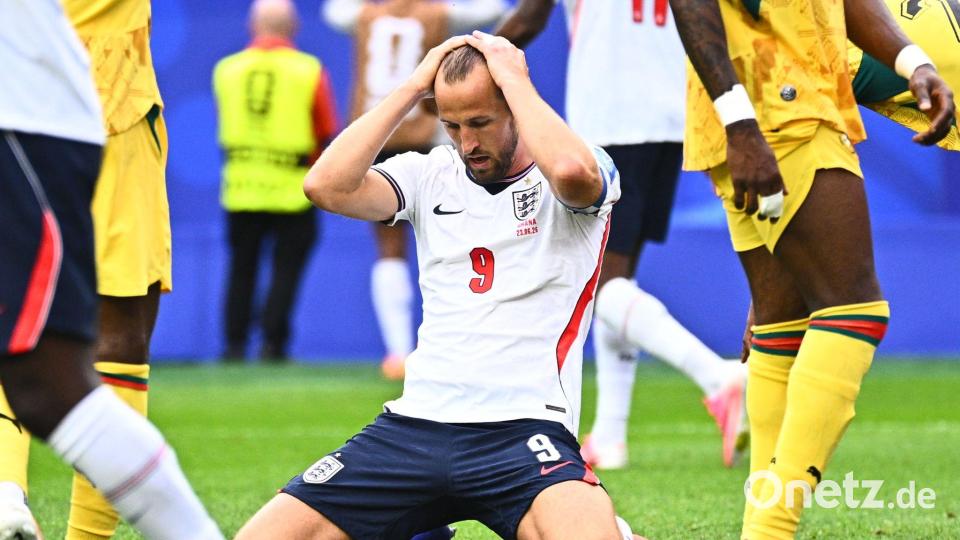 Offiziell von einem Spiritualisten teilzeit-verflucht: Harry Kane traf gegen Ghana nicht. Bild: Tom Weller/dpa