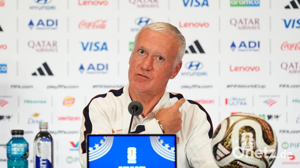 WM 2026: Frankreichs Trainer Deschamps vor Spiel um Platz drei in Miami Bild: Martin Rickett/PA Wire/dpa
