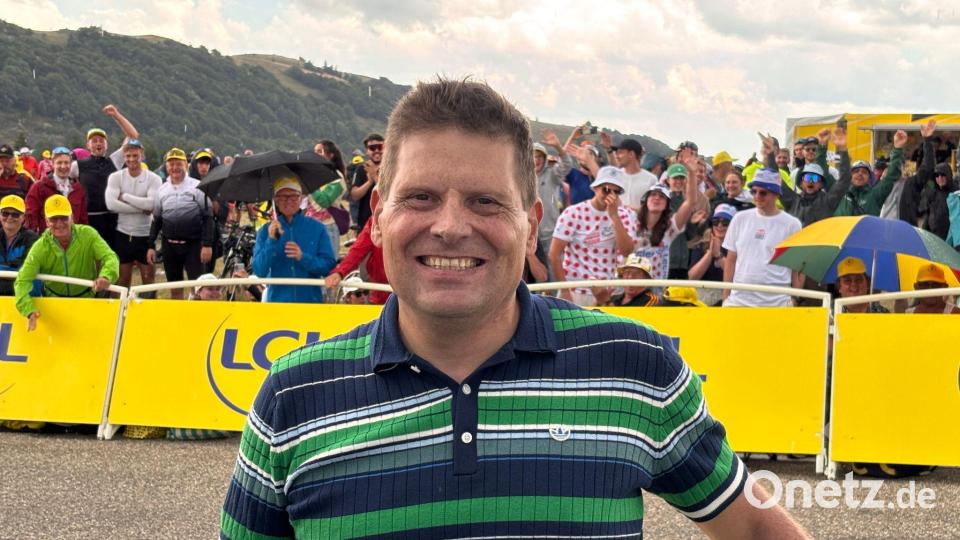 Jan Ullrich bei der 14. Etappe der diesjährigen Tour de France. Bild: Felix Schröder/dpa