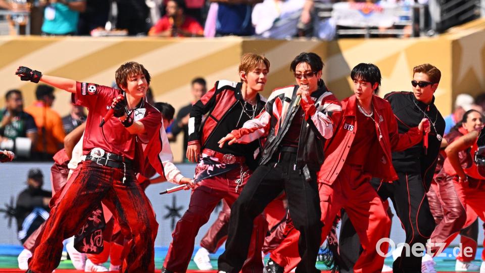 Die K-Pop-Band BTS. Bild: Tom Weller/dpa