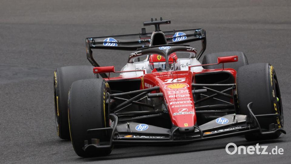 Charles Leclerc hatte bei einem Boxenstopp Glück. Bild: Omar Havana/AP/dpa