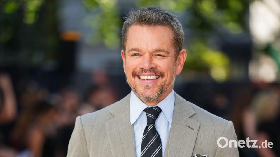 Er habe einen Anruf von einer unbekannten Nummer erhalten, erzählt Matt Damon. Am Hörer war Christopher Nolan. (Archiv) Bild: Scott A Garfitt/Invision/AP/dpa