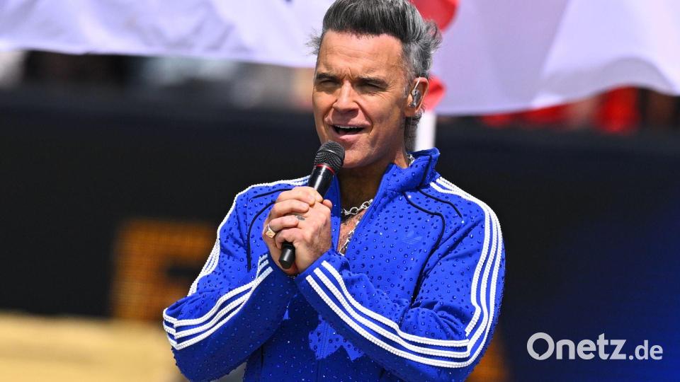 Popikone Robbie Williams zeigte sich als großer Klopp-Fan. Bild: Tom Weller/dpa