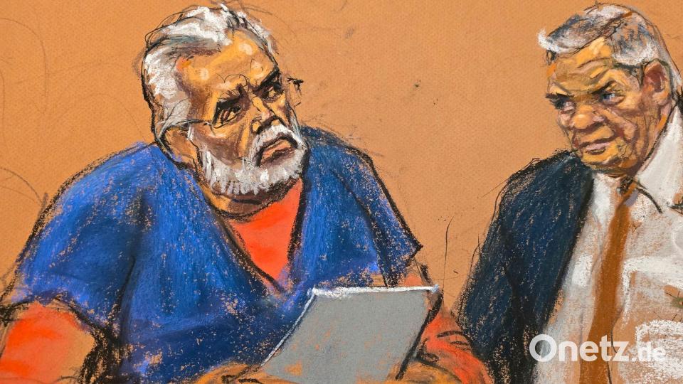 Der ehemalige Anführer des Sinaloa-Kartells „El Mayo“ (links) hatte sich schuldig bekannt. (Archivbild) Bild: Jane Rosenberg/AP/dpa