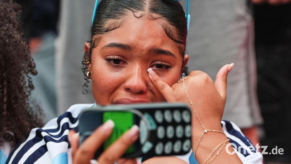 Ein argentinischer Fan reagiert beim WM-Finale. Bild: David 'Dee' Delgado/AP/dpa
