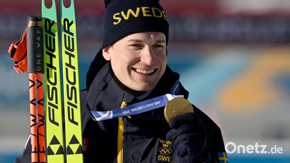 Erst Olympia-Gold, bald Nachwuchs: Martin Ponsiluoma wird Vater. (Archivfoto) Bild: Hendrik Schmidt/dpa