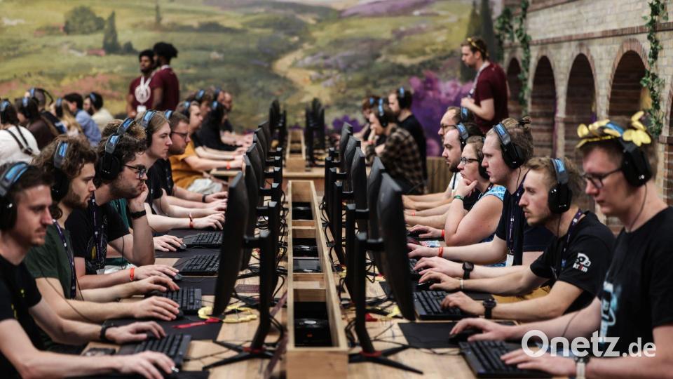 Die Römer-Variante „Anno 117“ zum Klassiker-Strategiespiel „Anno 1800“ war eine der Hingucker bei der Gamescom 2025. Bild: Oliver Berg/dpa