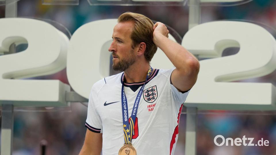 Harry Kane war als einer von wenigen Bundesliga-Stars am letzten WM-Wochenende noch dabei. Bild: Lynne Sladky/AP/dpa