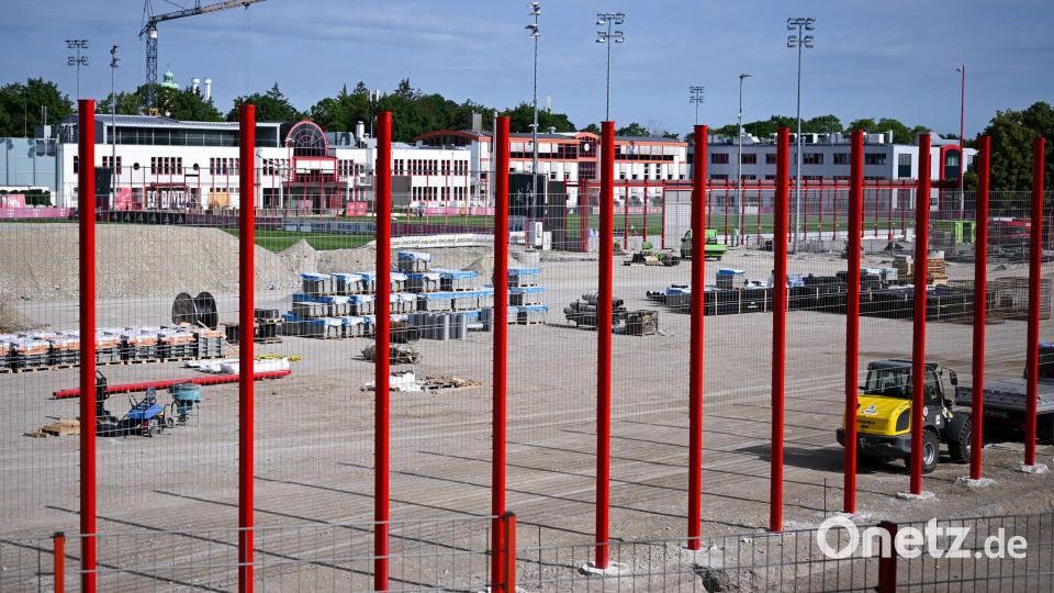 Es wird viel gebaut an der Säbener Straße. Bild: Sven Hoppe/dpa