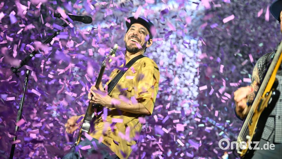 Mike Shinoda einfach schillernd. Bild: Tobias Schwarzmeier