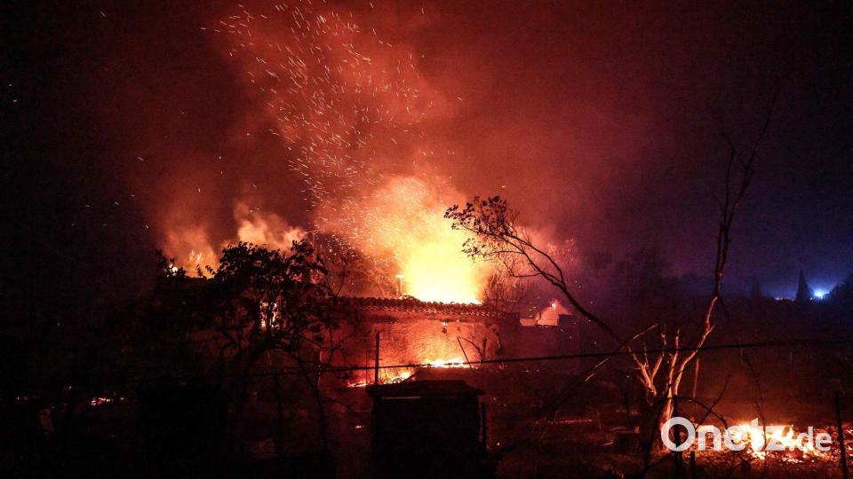 Südfrankreich: Haus von Waldbrand zerstört Bild: Thibaud Moritz/AFP/dpa