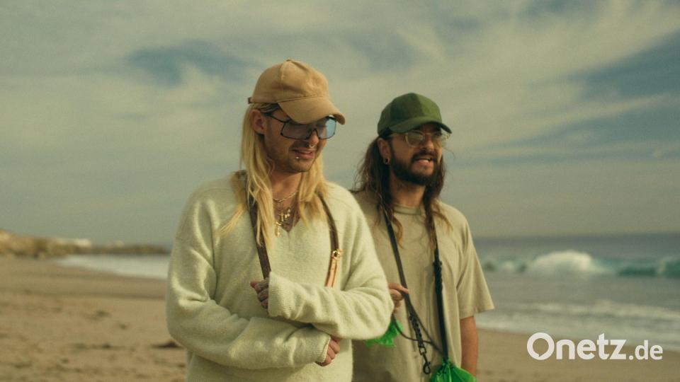 Bill Kaulitz und Tom Kaulitz in der ersten Folge der neuen Staffel der Netflix-Serie „Kaulitz &amp; Kaulitz“. Bild: Netflix/dpa