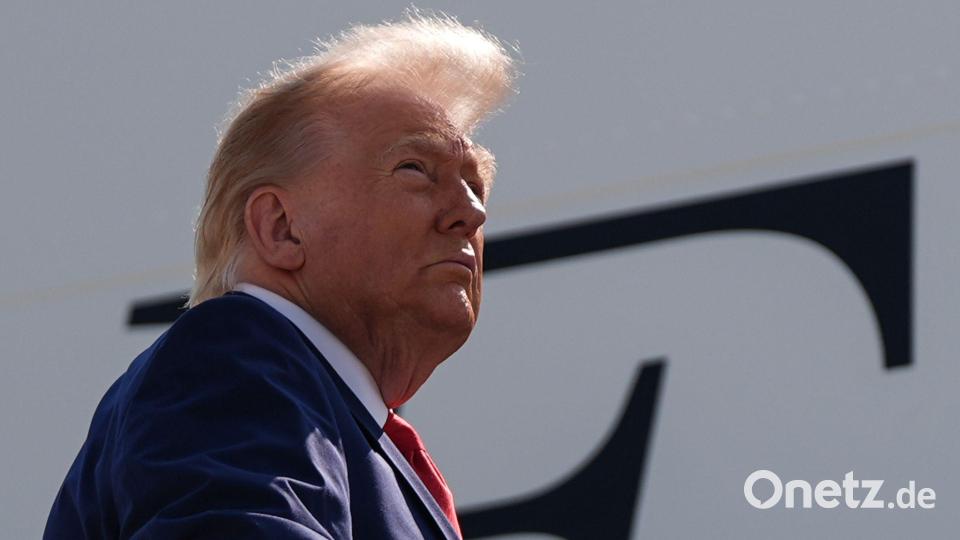 US-Präsident Trump droht dem Iran mit Konsequenzen für die Angriffe der Huthi-Miliz. (Archivbild) Bild: Julia Demaree Nikhinson/AP/dpa