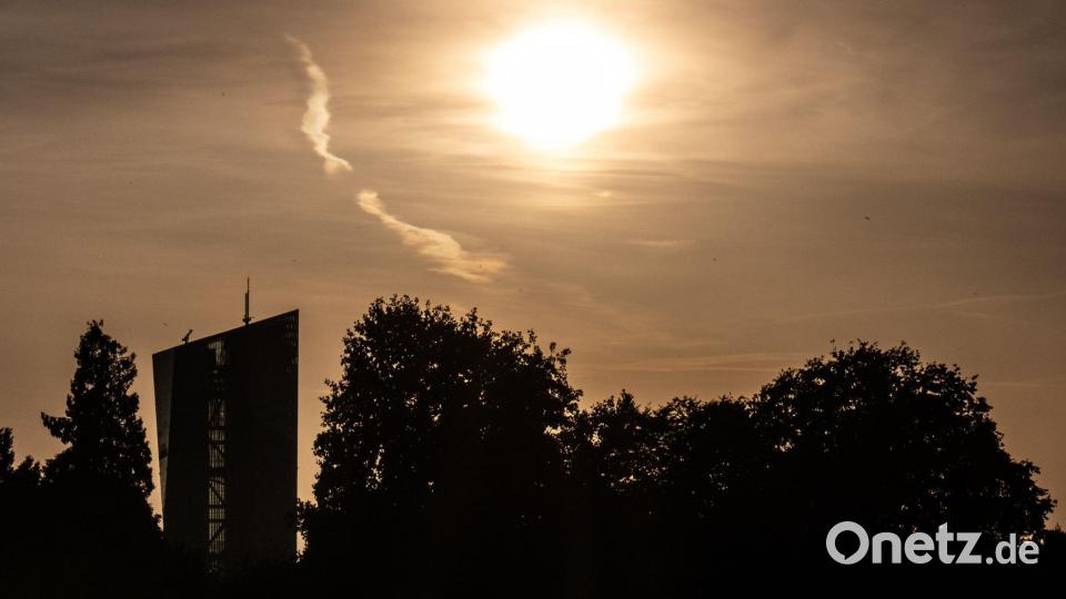 Die Euro-Währungshüter in Frankfurt entscheiden regelmäßig über die Leitzinsen im Euroraum. (Archivbild) Bild: Boris Roessler/dpa