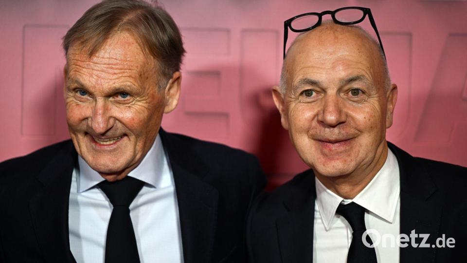 Die DFB-Funktionäre Neuendorf (r) und Watzke setzten sofort auf Klopp als neuen Bundestrainer. (Archivbild). Bild: Florian Wiegand/dpa
