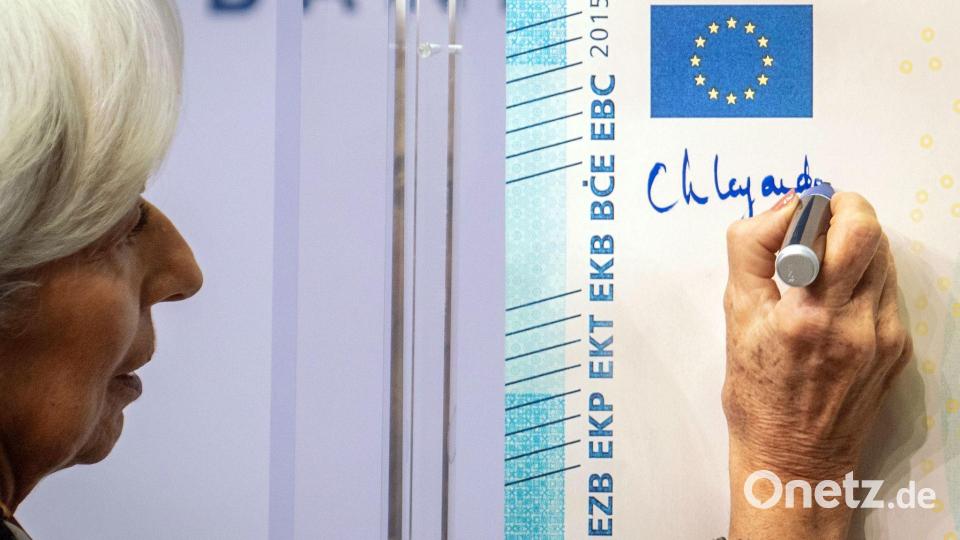 EZB-Präsidentin Christine Lagarde: „Euro-Banknoten sind mehr als ein Zahlungsmittel“ Bild: Frank Rumpenhorst/dpa