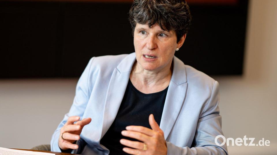 „Die AfD ist keine Wirtschaftspartei“, sagt BDI-Hauptgeschäftsführerin Tanja Gönner. Bild: Fabian Sommer/dpa