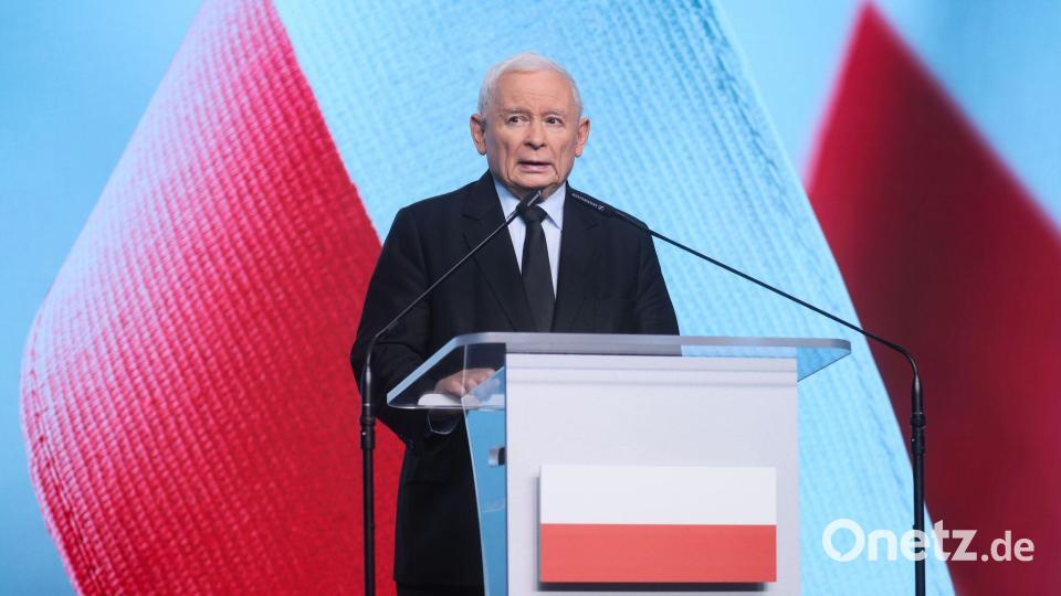 Der PiS-Vorsitzende Jaroslaw Kaczynski stellte Morawiecki ein Ultimatum. Bild: Leszek Szymanski/PAP/dpa
