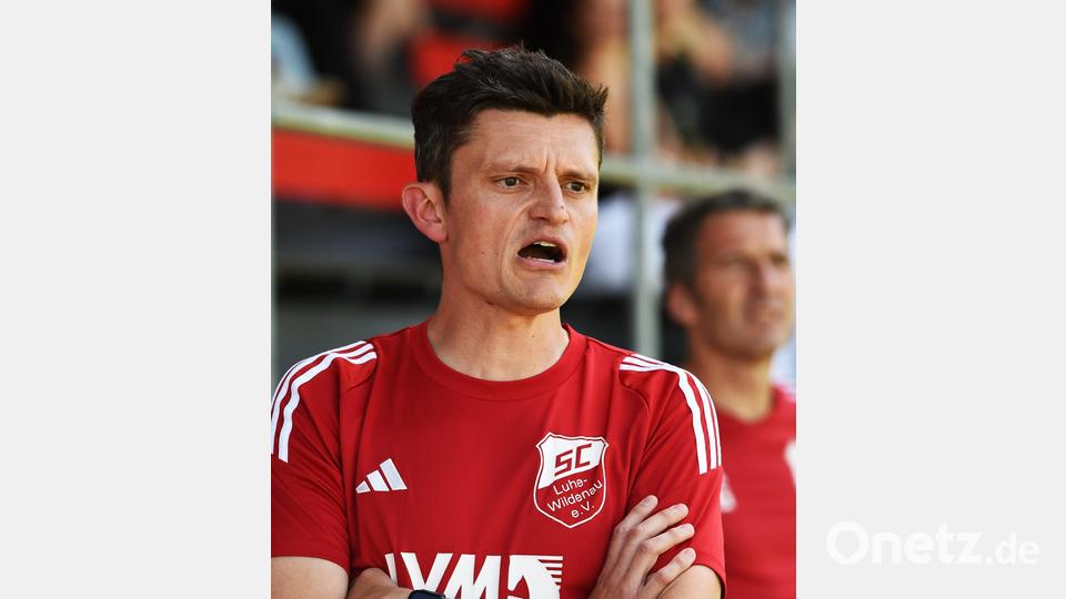 Trainer Benjamin Urban, Trainer des SC Luhe-Wildenau. Bild: Gerhard Büttner