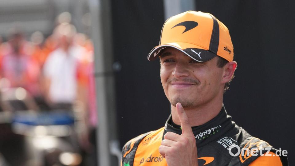 Lando Norris durchbricht die Mercedes-Dominanz. Bild: Darko Vojinovic/AP/dpa