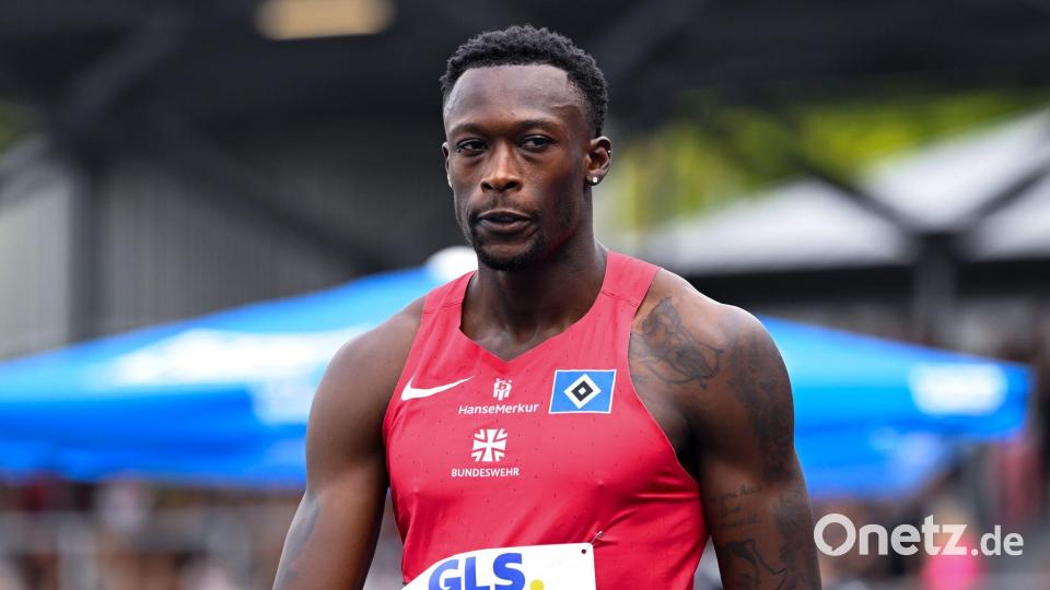 Der deutsche Rekordhalter Owen Ansah ist erneut zum deutschen 100-Meter-Titel gestürmt. Bild: Sven Hoppe/dpa