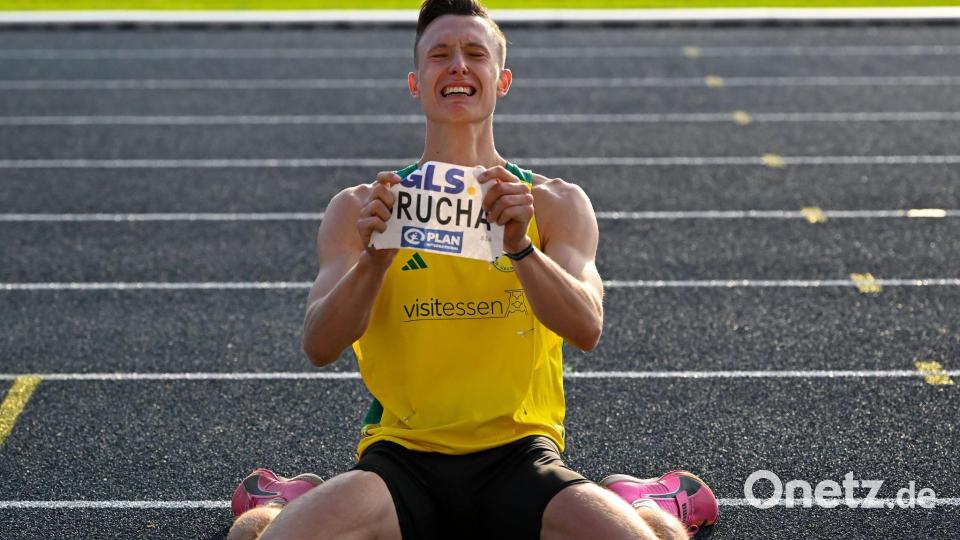 Kevin Brucha reagiert beim Weitsprung-Finale während der Deutschen Meisterschaft im Lohrheidestadion in Bochum. Bild: Sven Hoppe/dpa