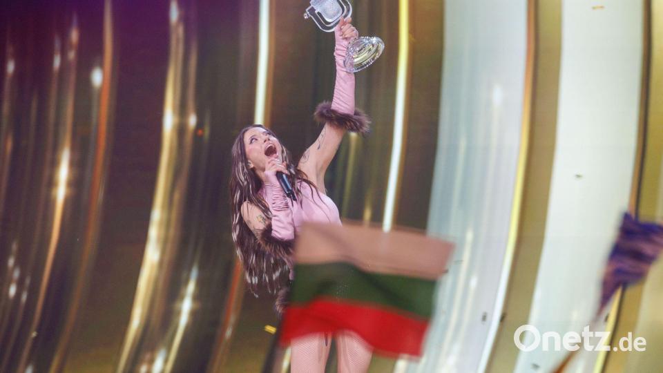 „Bangaranga“ führte sie zum Sieg: ESC-Siegerin Dara aus Bulgarien in der Nacht zum 17. Mai in Wien. (Archivbild) Bild: Jens Büttner/dpa