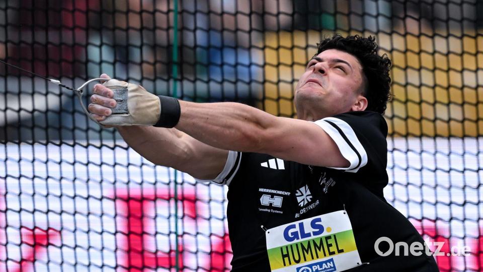 Der WM-Zweite Merlin Hummel ist erneut deutscher Hammerwurf-Meister. Bild: Sven Hoppe/dpa