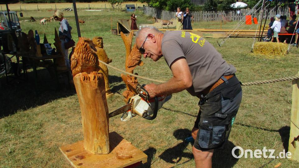Mit der Kettensäge können wunderbare Kunstwerke gezaubert werden. Bild: Richard Braun