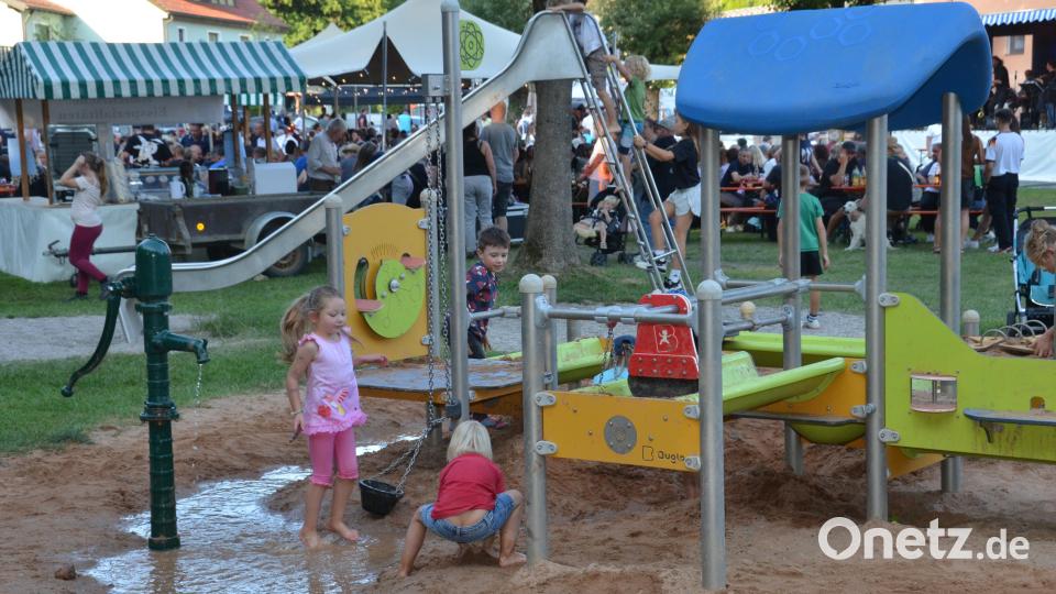 Viel Spaß hatten auch die kleinen Festbesucher auf dem Gelände. Bild: Elisabeth Dobmayer