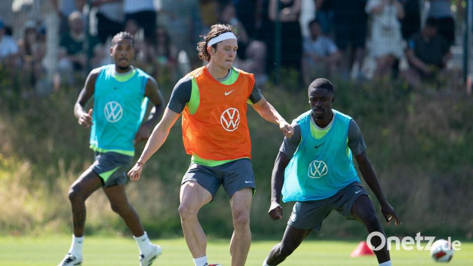 Spielt jetzt in Wolfsburg: Herthas Ex-Kapitän Reese (M). (Archivbild) Bild: Swen Pförtner/dpa