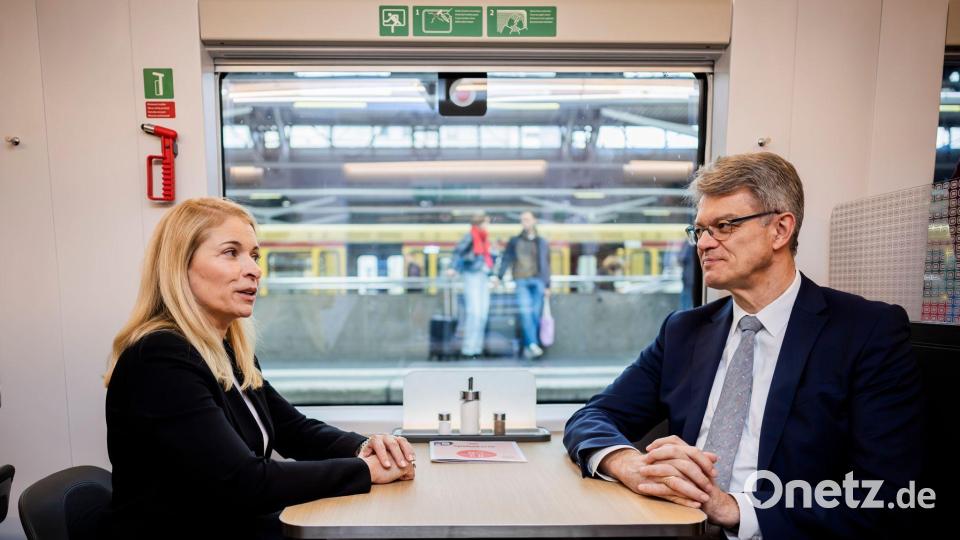 Schnieder hatte Palla als neue Bahnchefin installiert. (Archivfoto) Bild: Christoph Soeder/dpa Pool/dpa