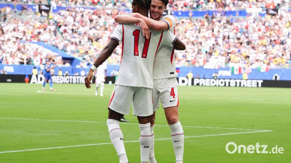 England gewinnt im Spiel um Platz 3 spektakulär mit 6:4 gegen Frankreich. Bild: Martin Rickett/PA Wire/dpa