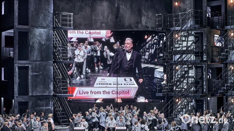 Ihre Inszenierung solle ein „Mahnmal“ sein, sagen die Regisseurinnen. Bild: Enrico Nawrath/Bayreuther Festspiele/dpa
