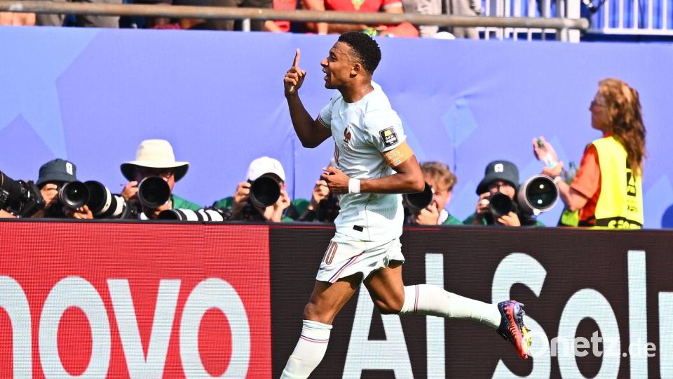 Kylian Mbappé erzielte sein insgesamt 20. WM-Tor. Bild: Tom Weller/dpa