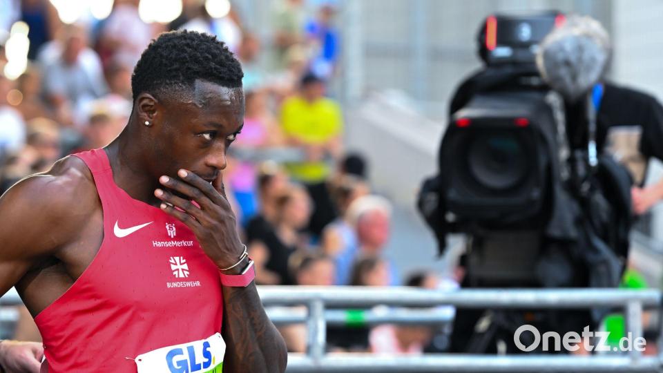 Im Fokus: Sprinter Owen Ansah. Bild: Sven Hoppe/dpa
