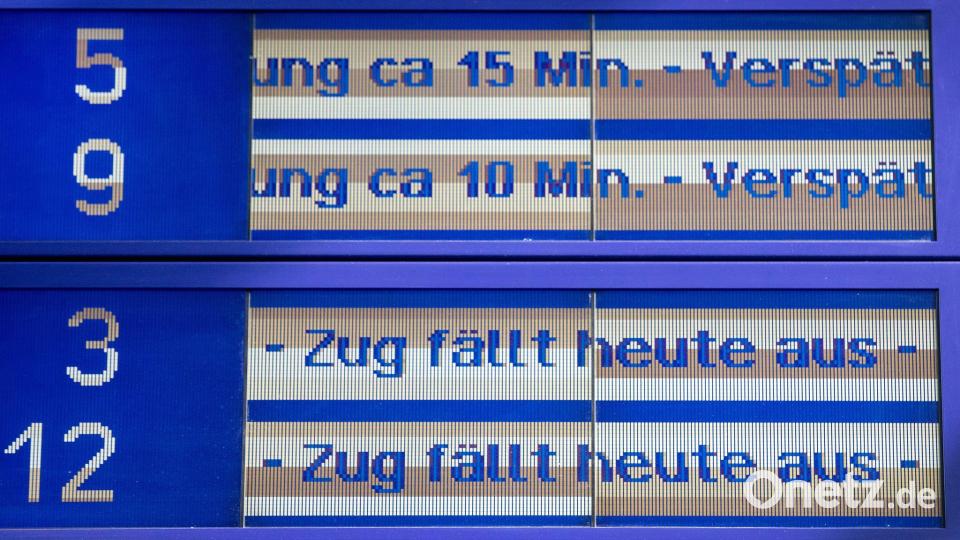 Viele Züge sind nach vor unpünktlich. (Archivfoto) Bild: Christoph Reichwein/dpa