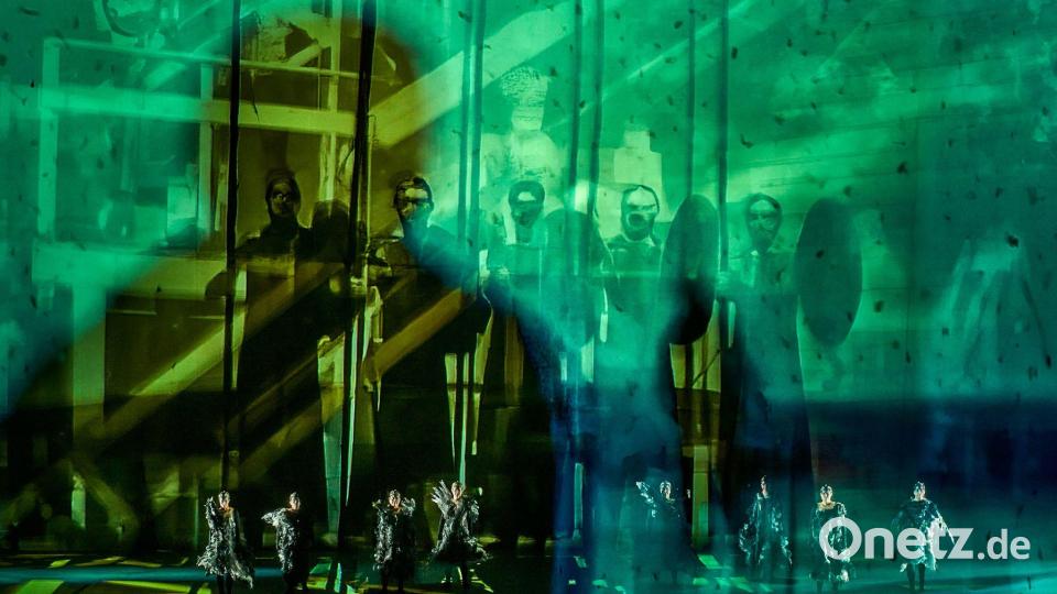 So sieht die künstliche Intelligenz den Walkürenritt. Bild: Enrico Nawrath/Bayreuther Festspiele/dpa
