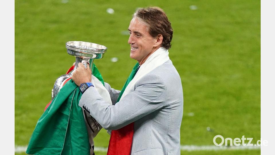2021 holte Roberto Mancini mit Italien den EM-Titel. (Archivbild) Bild: Mike Egerton/Press Association/dpa