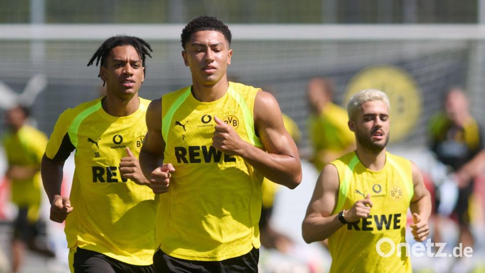 Viele Leistungsträger fehlen dem BVB wegen der Weltmeisterschaft noch in der Vorbereitung auf die neue Saison. (Archivbild) Bild: Bernd Thissen/dpa